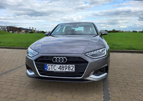 pomorskie Audi A4 cena 140000 przebieg: 20641, rok produkcji 2022 z Tczew